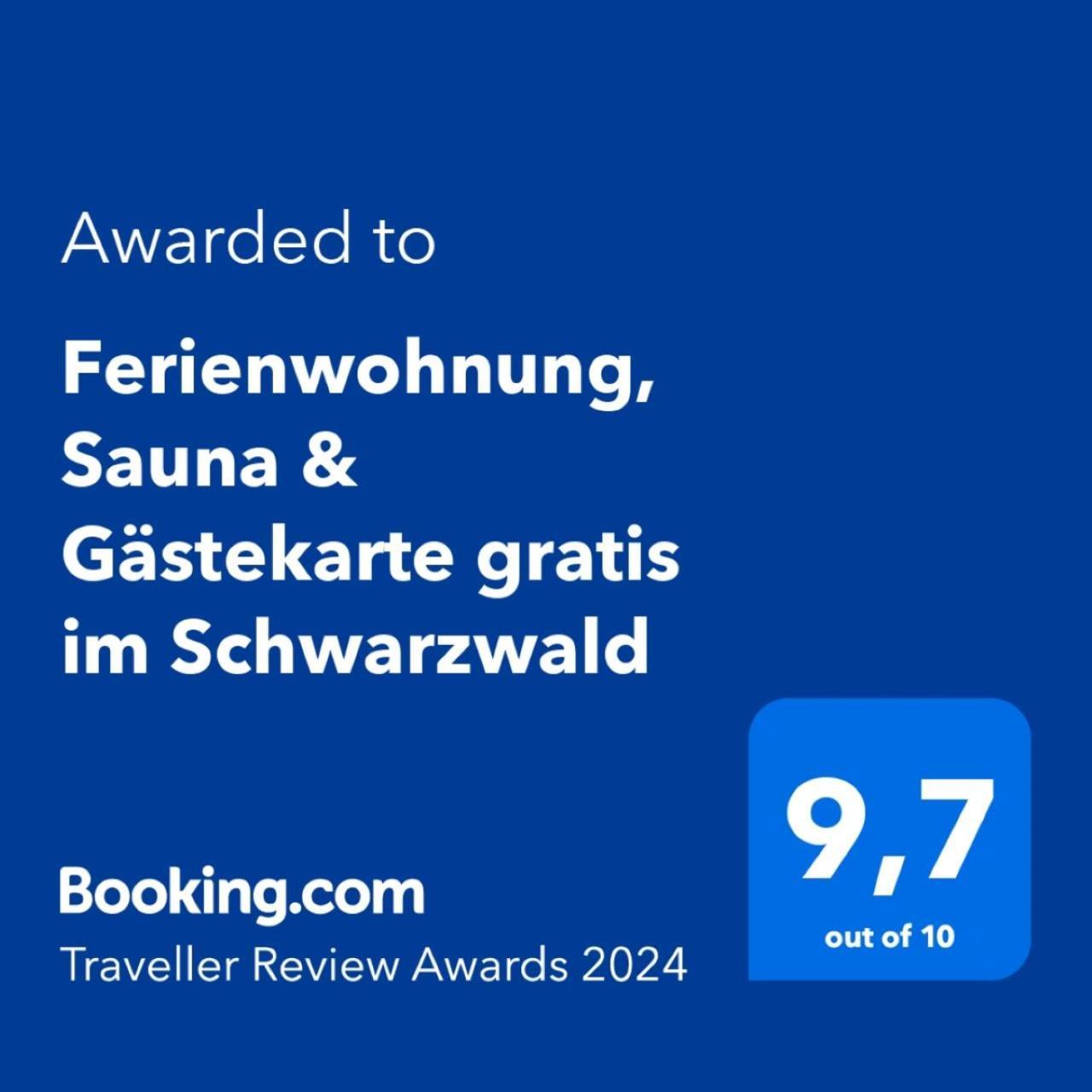 Ferienwohnung, Sauna & Gaestekarte Gratis Im Schwarzwald Baiersbronn Buitenkant foto